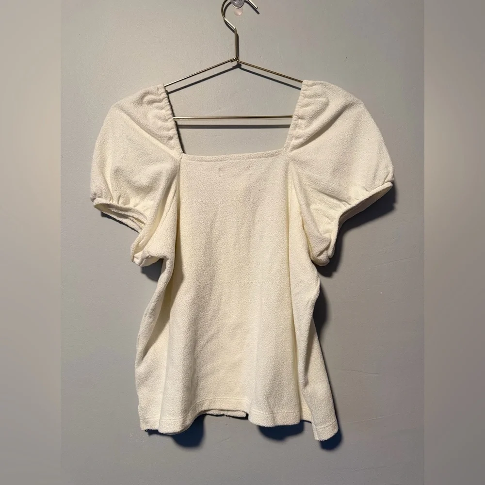 Madewell Cream Puff Sleeve Blouse